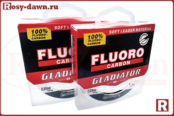 Gladiator Fluorocarbon 100%, 30м, 0.14мм 