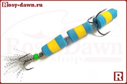 Приманка "Мандула" трехсоставная (желто-голубая) - фото 13063