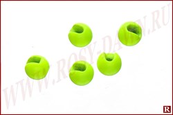 Slotted Tungsten Beads Chartreuse - фото 19287