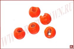 Slotted Tungsten Beads Orange - фото 19289