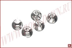 Slotted Tungsten Beads Silver - фото 19295