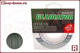 Gladiator Wx4 Braid Super Pe, Green, 135м
