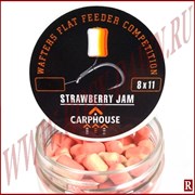CarpHouse Wafters Flat Feeder, 8*11мм, strawberry jam