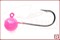 Джиг-головки 3шт, крючок №2, 0.5гр (розовый, Maruto) - фото 10109