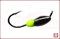 Мормышка "Оливка", L-4мм, 0.17гр, черная, желтая флюо. капля - фото 10303
