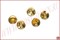 Slotted Tungsten Beads Gold - фото 19291
